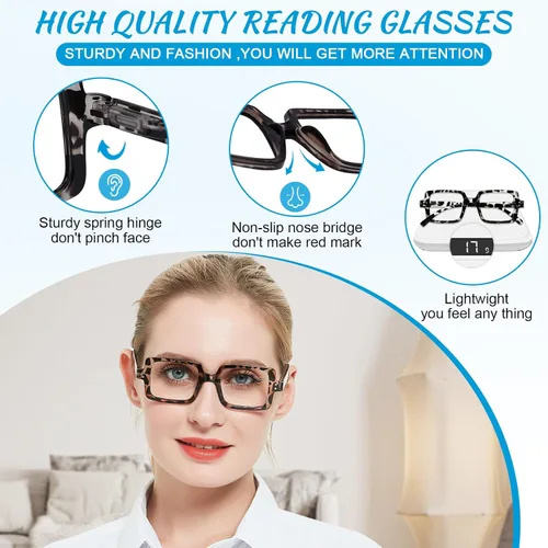Miniatura 4 de OCCI CHIARI Gafas de lectura 1.0 para mujer de diseño 100 (1.0 1.25 1.5 1.75 2.0 2.25 2.5 2.75 3.0 3.5 4.0 5.0 6.0)
