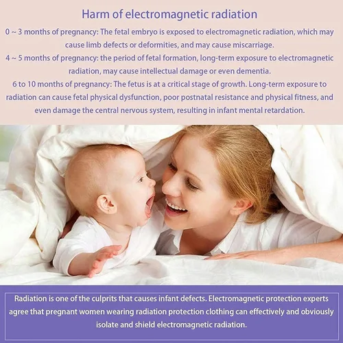 Miniatura 7 de Ropa anti-radiación EMF, ropa de maternidad de doble capa para protección contra la radiación, protege el cuerpo de lesiones por radiación