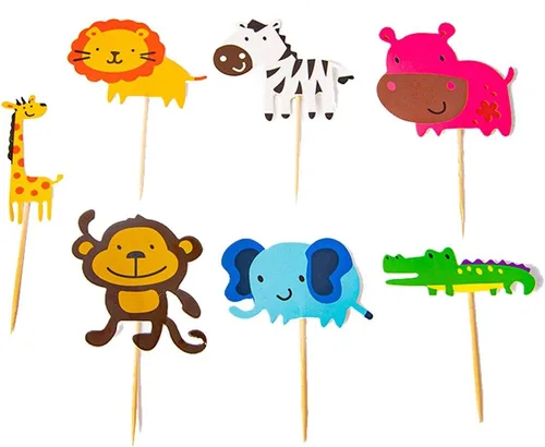 Miniatura 13 de Flairs New York Decoraciones Navideñas Banner Adornos para Pasteles Accesorios de Fiesta (Paquete de 6 Adornos para Cupcakes, Xmas #Snow Cinta Roja)