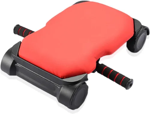 Miniatura 6 de Rueda abdominal de rebote automático con 4 ruedas, rueda de rodillo abdominal, tabla de entrenamiento abdominal, rueda de rodillo Ab para Negro