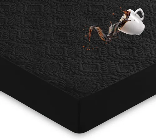 Miniatura 33 de Sufdari Protector de colchón impermeable, funda de colchón tamaño individual para cama, bolsillo profundo de 18 pulgadas, protector de colchón
