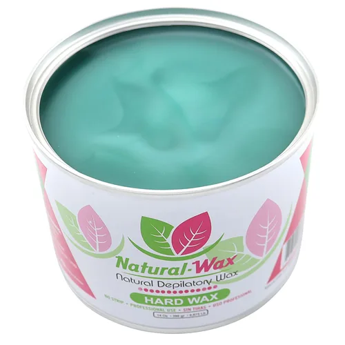 Miniatura 2 de Cera depilatoria de cera natural, hidratante 100% orgánica, de uso profesional, depilación, ideal para áreas pequeñas y pieles sensibles (14 onzas)
