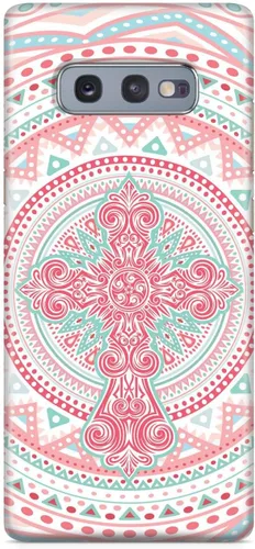Miniatura 23 de Inspired Cases - Compatible with iPhone Xs Max Case - 3D Textured Protective Phone Case for Apple iPhone Xs Max - Ornate Cross - Coral and Mint
