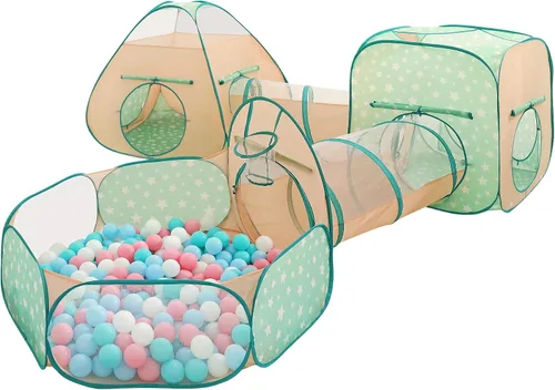 Tienda de campaña desplegable para niños, túnel de gateo, pozo de bolas, juguete de casa de juegos para niños