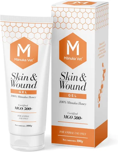 Manuka Gel veterinario para piel y heridas, 500+ MGO miel de manuka de grado médico, tratamiento de curación rápida y reparación de la piel para