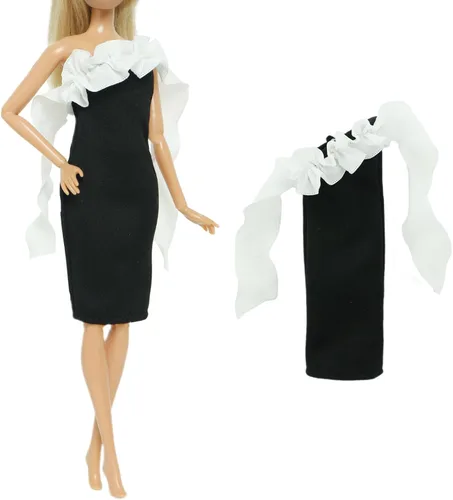 Miniatura 2 de Edición Limitada Set de 3 Vestidos de Boda para Muñeca Negra Accesorios para Muñeca de 11.5 Pulgadas, Ropa de Princesa, Vestido, Falda, Complementos