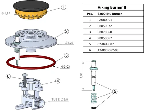 Miniatura 3 de Electrodo Viking con resorte y clip 6 K