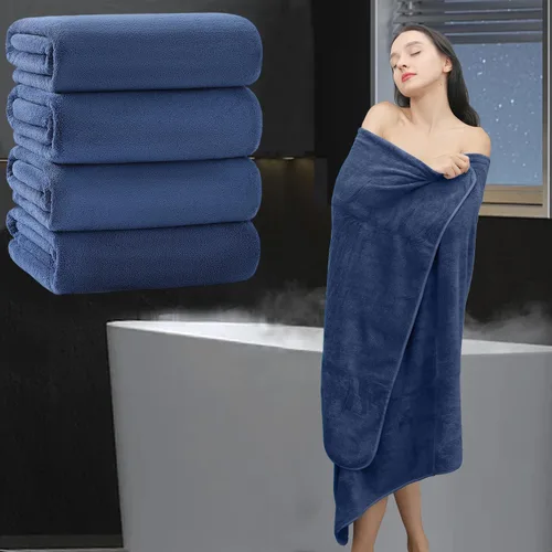 Miniatura 53 de Sábana de Baño Extra Grande de 4 Piezas (35"x70") - Sábana de Baño Ultra Suave de Tamaño Grande, Juego de Sábanas de Baño para Baño de Hotel, Sábana