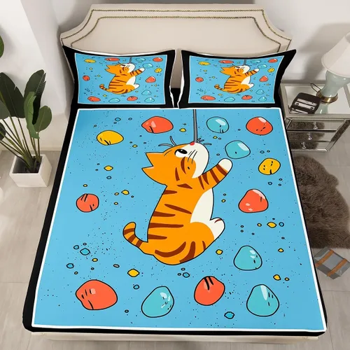 Miniatura 22 de Erosebridal Sábana bajera ajustable de moda de los años 90, tamaño individual para niños, adolescentes y adultos, sábanas de cama con cinta de radio