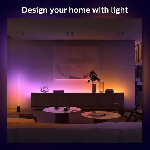 Miniatura 5 de Philips Hue Kits de base de tira de luz LED inteligente para interiores de 6 pies con enchufes, efecto multicolor fluido, paquete de 2, control