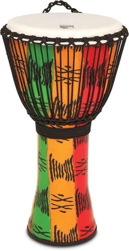 Miniatura 13 de Toca Freestyle II Mecánicamente Tuned Djembe - Puesta de sol africana