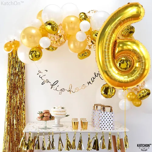 Miniatura 1124 de KatchOn, Globo grande azul número 2 de 40 pulgadas Decoraciones de cumpleaños de Baby Shark para niño de 2 años Globo azul número 2 Globo