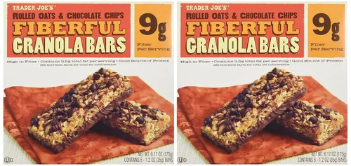 Miniatura 5 de 2 Cajas Trader Joe's - Barras de granola enroladas y chispas de chocolate, 0.32 oz de fibra