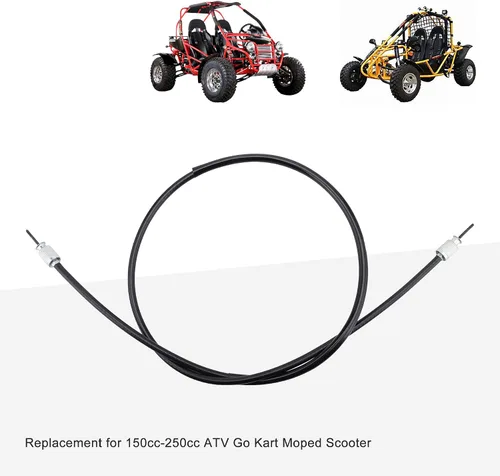 Miniatura 5 de GOOFIT Cable de velocímetro de 46.46 pulgadas para scooter ATV Go Kart de 150cc-250cc