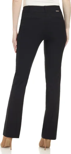 Miniatura 4 de Rekucci - Pantalones elásticos para mujer, de ajuste cómodo y con un leve corte de bota