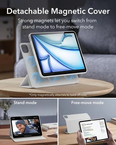 Miniatura 4 de ESR Funda para iPad Air de 11 pulgadas M3/M2 (2025/2024), Funda para iPad Air de 5ª/4ª generación (2022/2020) de 10.9 pulgadas con soporte