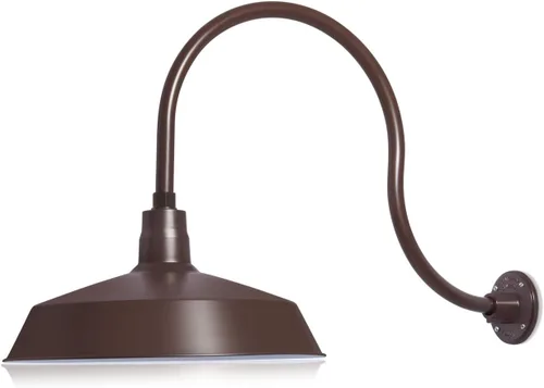 Miniatura 17 de 17 pulgadas. RLM Warehouse - Pantalla con brazo de cuello de cisne y bombilla Led A19 5000K de 9W