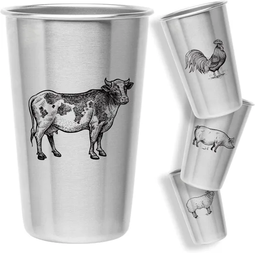 Miniatura 8 de Magic Pine Juego de 4 tazas de acero inoxidable con tema de campamento, regalo de campamento para hombres o mujeres, decoración para tu caravana
