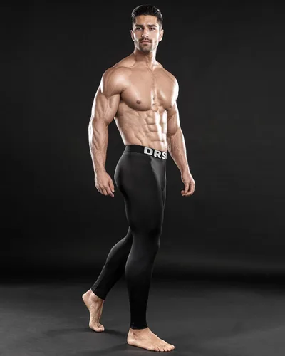 Miniatura 4 de DRSKIN 3 or 2 Pack Men's Thermal Compression Pants Tights Fleece Lined Base Layers Underwear Sports Athletic Workout Winter