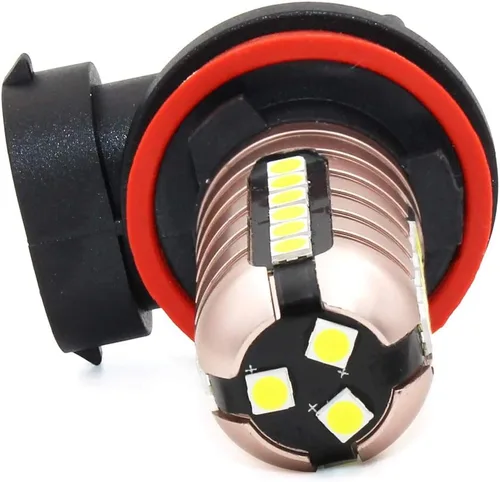 Miniatura 6 de PHINLION Bombillas LED antiniebla H11, súper brillantes 3030 27-SMD H8 H16 Bombilla LED de repuesto para luces DRL o antiniebla, 6000K blanco xenón