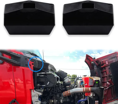 L85-6082 Paquete de 2 pestillos de capó para Peterbilt 579 Kenworth T680 T880 Reemplazar L856082 M75682, lado izquierdo y derecho