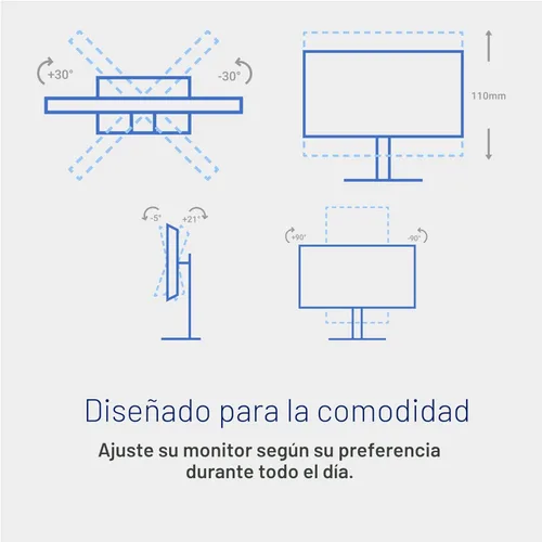 Miniatura 6 de Dell Monitor 24 Plus - S2425HSM - Pantalla FHD de 23.8 pulgadas (1920 x 1080) 144 Hz 1 ms, 2 altavoces de 3 W, conectividad HDMI, ajuste