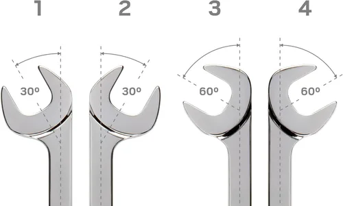 Miniatura 5 de TEKTON - Llave de extremo abierto, cabeza angular, de 9mm/0.35 pulgadas, WAE84009