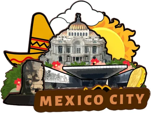 Miniatura 8 de Imán de nevera Cancún México Colección de madera 3D Madera Hecho a mano Recuerdos de la ciudad de viaje, imán para nevera Decoración del Hogar
