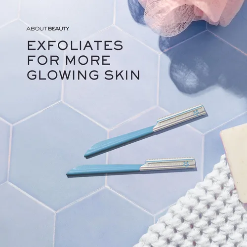 Miniatura 4 de About Face Pro-Premium - 3 afeitadoras de belleza para depilación, ideales para afeitar, exfoliar, dermaplanear y dar forma a las cejas, de acero