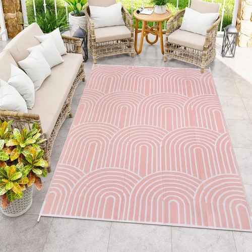 Miniatura 7 de Anidaroel Alfombras de exterior de 6 x 9 pies para patios, impermeables, reversibles, de plástico tropical, alfombra de campamento, alfombra grande