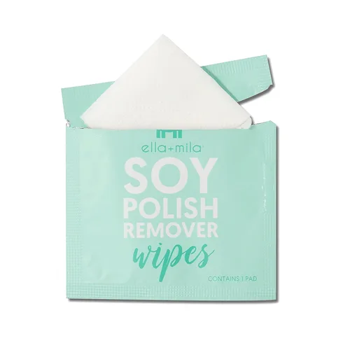 Miniatura 8 de ella+mila Toallitas removedoras de esmalte de uñas de soja, no acetona, no tóxicas, almohadillas removedoras de esmalte de uñas, tamaño de viaje