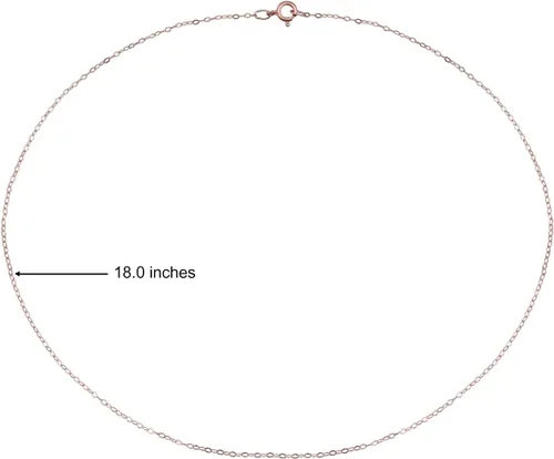 Miniatura 43 de Hoops & Loops Collar de plata de ley 925 de 0.035 in de fino y delicado collar de cadena de cable para mujeres, adolescentes, niñas, hombres, 16