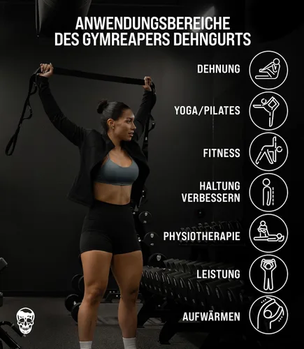 Miniatura 4 de Gymreapers Correa elástica para terapia física, banda elástica no elástica de 10 bucles, correa elástica de neopreno para yoga, pilates, ejercicio