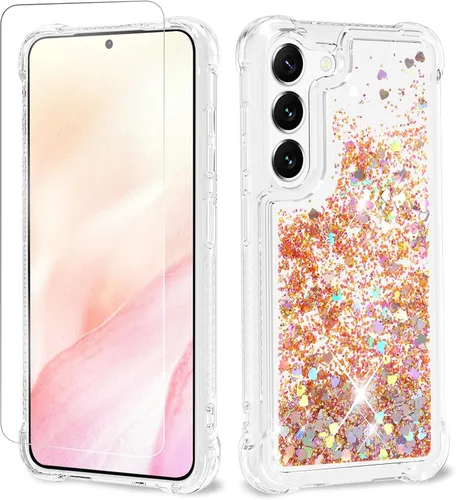 Miniatura 7 de Funda con purpurina para Samsung Z Flip 3, a prueba de golpes, funda de TPU transparente con purpurina líquida para Samsung Z Flip 3 para mujer