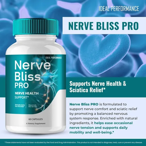 Miniatura 4 de Nerve Bliss Pro Capsules, Nerve Bliss for Neuroathy Advanced Nerve Health Suplemento Píldoras - Máxima fuerza, circulación saludable natural