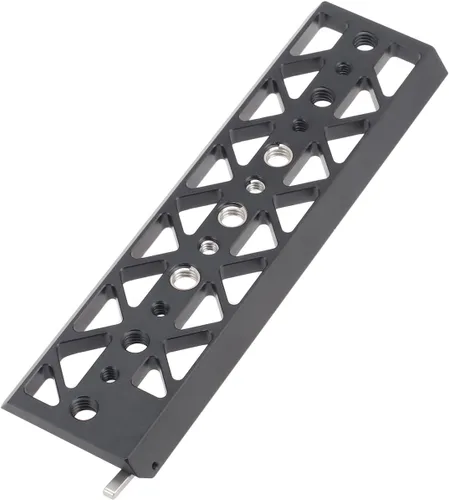 FocusFoto Placa de puente de cola de milano de 8 pulgadas, placa base de trípode inferior, soporte de placa base ligera para Tilta Standard Camera
