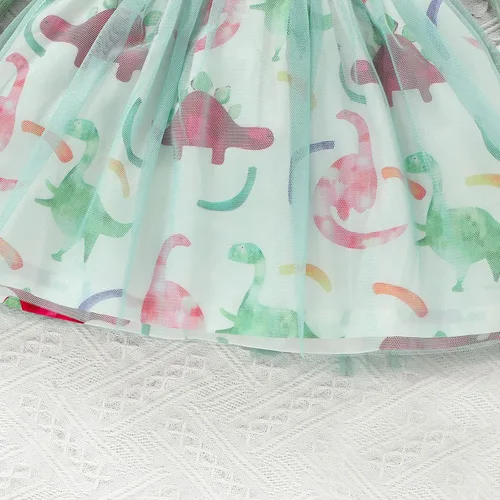 Miniatura 6 de Vestido de otoño de lino de algodón para bebé niña pequeña, con cuello de encaje y botones, tutú para pasteles