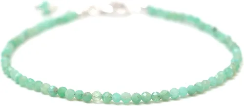 Miniatura 37 de Pulsera ajustable de plata esterlina 925 con cuentas completas para mujer, cuentas de piedras preciosas naturales, pulsera delicada, regalo