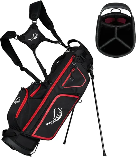 Miniatura 9 de Anncord Golf Stand Bag with 4 Way Full Length Dividers, 4.4 Lbs Lightweight Golf Bag for Men Women, Waterproof Golf Carry Bags w/Stand, 7 Pockets &