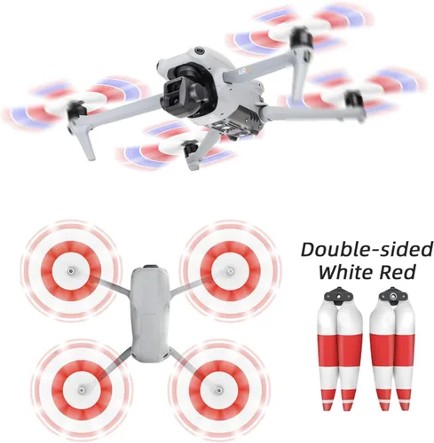 Miniatura 5 de Air 3 / Air 3s Hélices de bajo ruido para DJI Air 3 Cámara Control remoto Drone RC Accesorios Reemplazo de accesorios de repuesto plateado