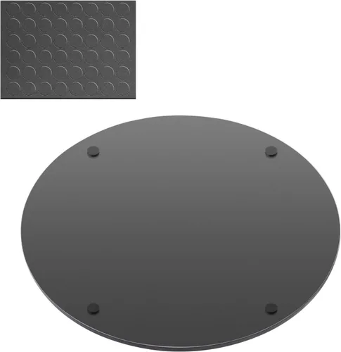 Miniatura 4 de Mymonfif Centros de mesa de espejo de 12 pulgadas, juego de 12 espejos redondos para centros de mesa, placas de espejo de vidrio de 0.079 pulgadas