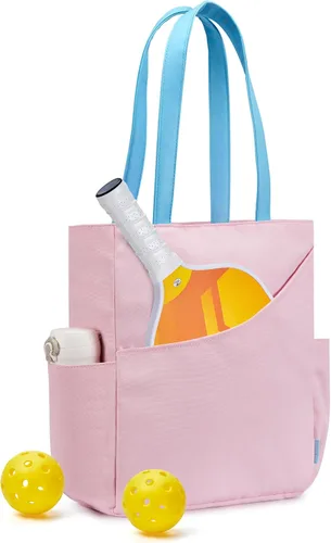 Miniatura 13 de Bolso de Pickleball para Mujeres, Elegante Bolso de Nylon con Capacidad para 2 Palas, Bola, Equipo, Bolso de Hombro Utilitario para Deportes