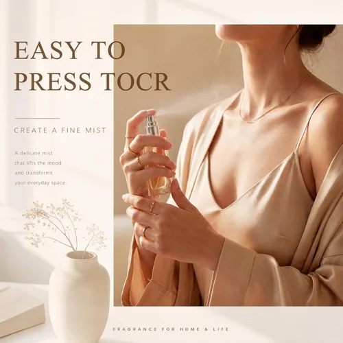 Miniatura 3 de Roshtia 30 Pcs 0.33 oz/ 10 ml Beech Wood Color Glass Spray Bottle Refillable Perfume Atomizer Clear Decorative Empty Bottles with Fine Mist Sprayer