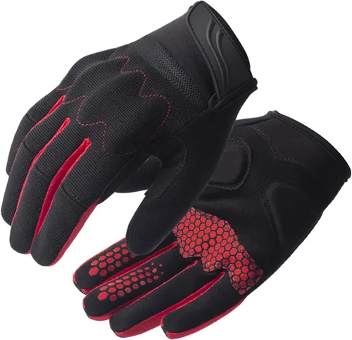 EXCEREY Guantes de ciclismo, guantes de motocicleta para ATV MTB, pantalla táctil completa, guantes de carreras de bicicleta de montaña, deportes al