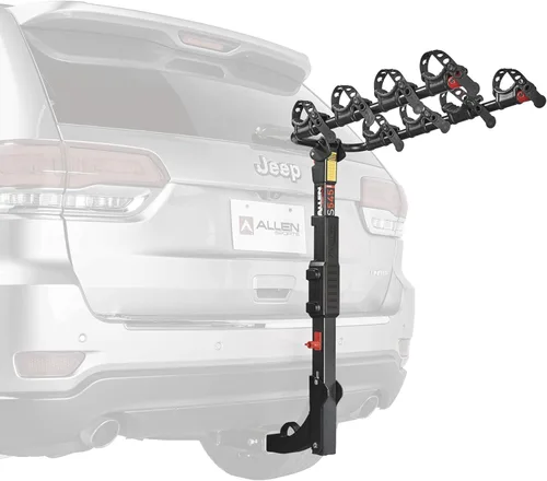 Miniatura 9 de Allen Sports Premier - Portabicicletas con bloqueo de liberación rápida para 4 bicicletas para enganche de 2 pulgadas en vehículos con neumático