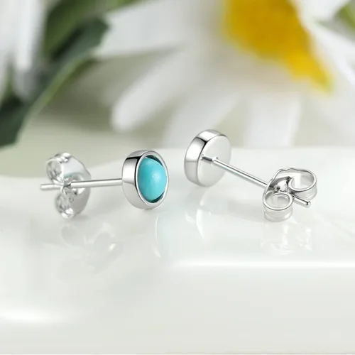 Miniatura 5 de Aretes hipoalergénicos de plata de ley 925 de 0.118 in0.157 in0.236 in para mujeres, adolescentes, niñas, aretes de segundo agujero para mujer