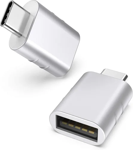 Miniatura 13 de Syntech Paquete de 2 adaptadores USB C a USB, adaptador USB C macho a USB 3 hembra compatible con iPhone 17 Pro Max, MacBook Pro Air 2024, iMac