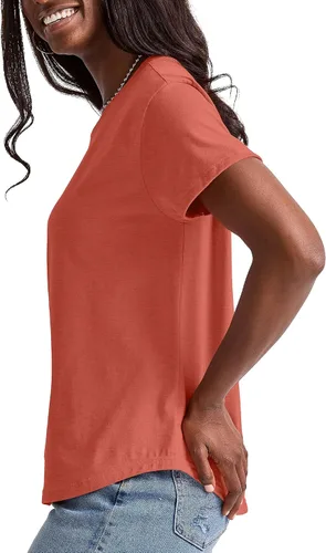 Miniatura 3 de Hanes Camiseta original Tri-Blend para mujer, camiseta ligera para mujer, ajuste relajado