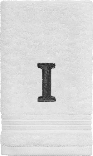 Miniatura 15 de Avanti Linens - Toalla de dedos, algodón suave y absorbente, decoración de baño bordada (colección de monogramas, inicial J)