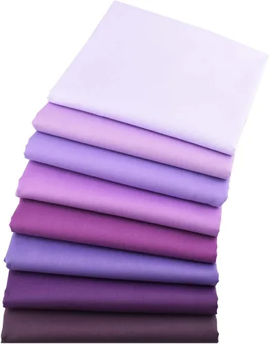 Miniatura 5 de Solids Purple Fat Quarters - Paquetes de tela acolchada precortada para coser manualidades, 18 x 22 pulgadas (morado sólido)